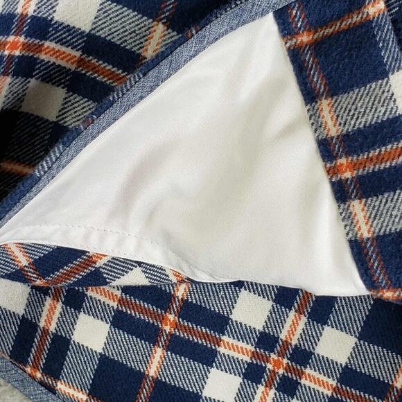 Orvis Flannel Shirt Men’s Size Large L Blue Plaid Cotton Button Up Long Sleeve - Picture 10 of 11